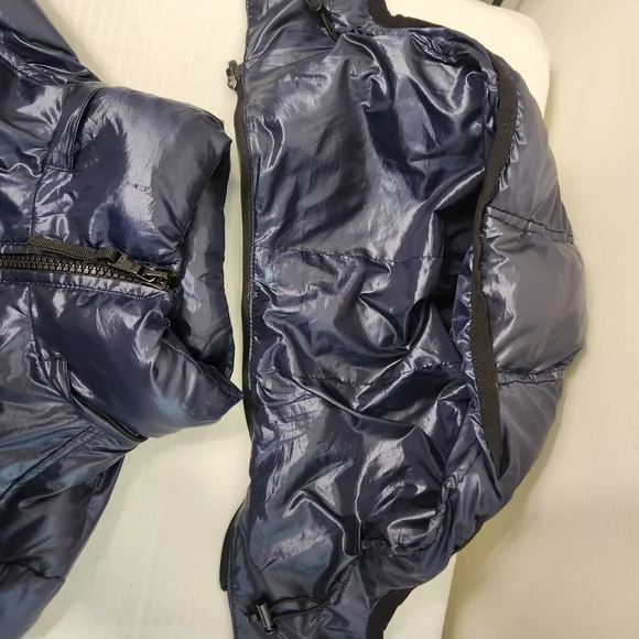 Andrew Marc Women's Shiny Blue Puffer Jacket 650 Fill Power, Size S.  #E05 - Picture 8 of 16